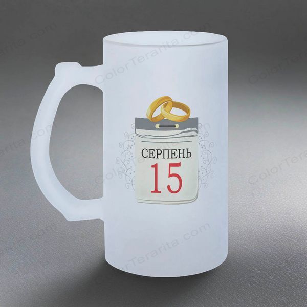 Бокал на годовщину, 0,5л матовый: Годовщина №1 6.7.4-05KM фото