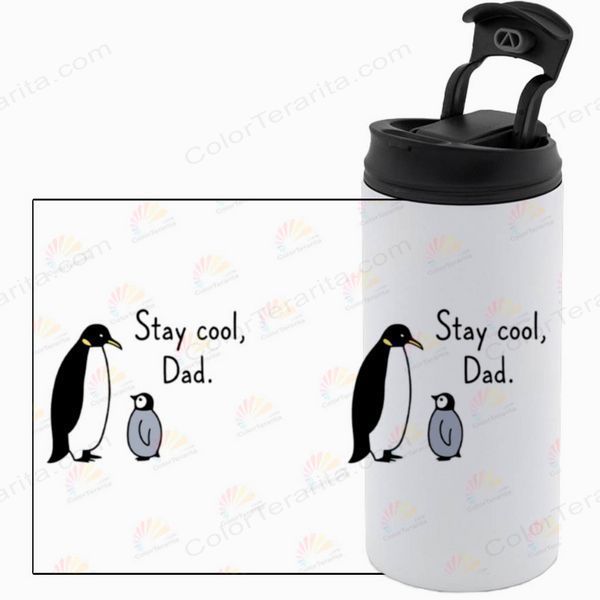 Термокружка для Татуся, біла 450мл: Stay cool, Dad 1.2.81-450TW фото