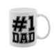 Чашка для Тата, біла з принтом - №1 DAD 1.2.51-F фото