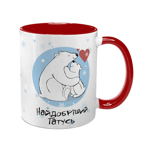Чашка Тата, червона з принтом: Найдобріший Татусь 1.2.31-F фото