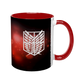 Чашка аніме, червона з принтом - Корпус розвідників - Атака Титанів ( Attack on Titan ) 5.0.2.14 фото