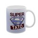 Чашка для Татка, біла з принтом - SUPER Тато 1.2.33-F фото