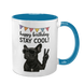 Чашка до Дня Народження, блакитна з принтом - Happy Birthday STAY COOL 6.1.15 фото