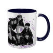 Чашка BTS, темно-синяя с принтом - k-pop 5.0.3.7 фото