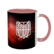 Чашка аніме, рожева з принтом - Корпус розвідників - Атака Титанів ( Attack on Titan ) 5.0.2.14 фото