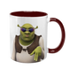 Чашка бордова з принтом - Шрек ( Shrek ) 5.61 фото