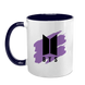 Чашка BTS, темно-синяя с принтом - k-pop 5.0.3.7 фото 2