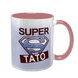 Чашка для Батька, рожева з принтом - SUPER Тато 1.2.33-F фото
