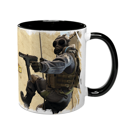 Чашка черная с принтом - CS GO 5.17 фото