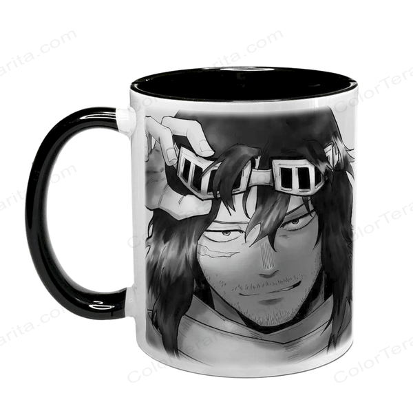 Чашка аніме, чорна з принтом - Шота Айзава (Shota Aizawa) - My Hero Academia 5.0.2.33 фото