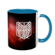 Чашка аніме, блакитна з принтом - Корпус розвідників - Атака Титанів ( Attack on Titan ) 5.0.2.14 фото
