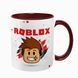 Чашка Roblox, бордова з принтом - Roblox 5.0.5.1 фото