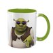 Чашка салатова з принтом - Шрек ( Shrek ) 5.61 фото