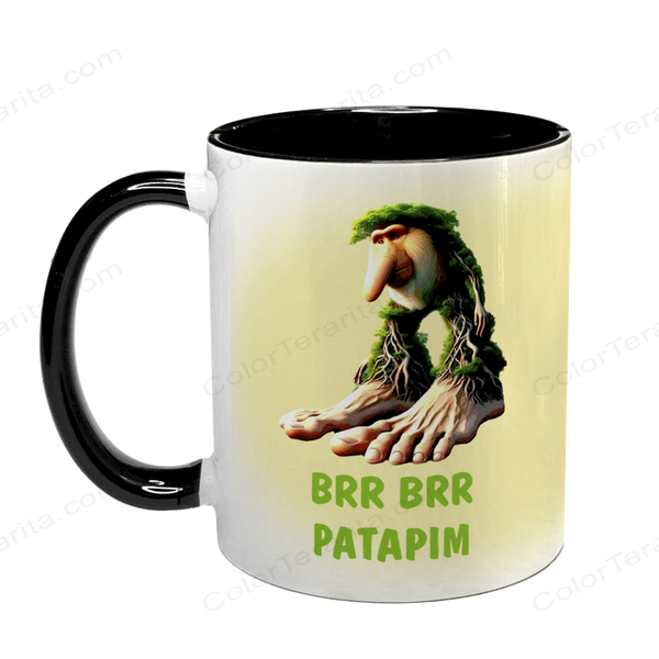 Чашка BRR BRR Patapim, чорна з принтом - Італійськи тварини 5.0.6.3 фото
