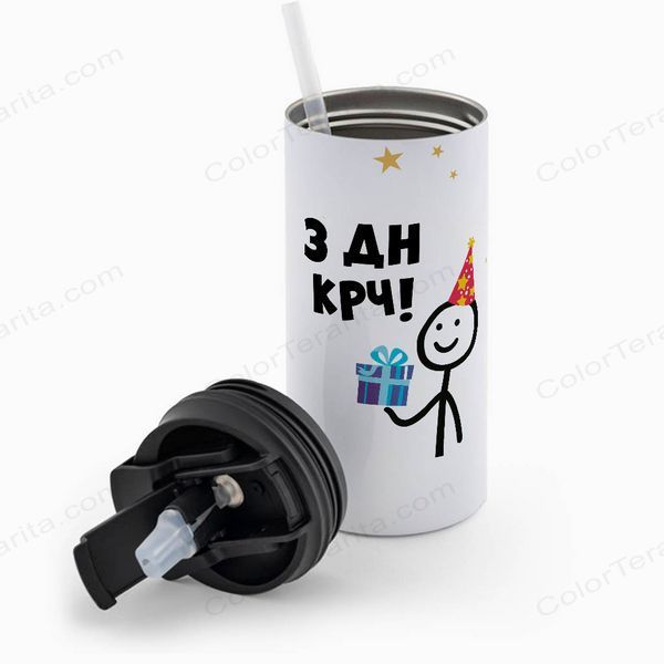 Термокружка біла 450мл: З ДН КРЧ 6.1.12-450TW фото