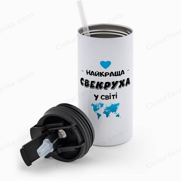 Термокружка для Свекрухи, біла 450мл: Супер Свекруха 1.17.21-450TW фото