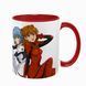Чашка аніме, червона з принтом - Евангелион ( Evangelion ) 5.0.2.9 фото