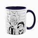 Чашка Rick and Morty, темно-синяя с принтом - Rick and Morty 10.68 фото