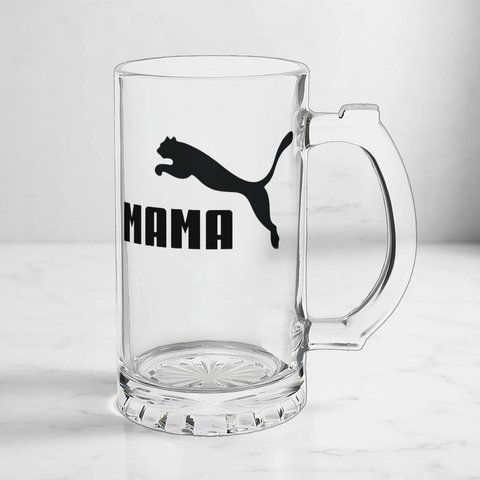 Келих для Мами, 0,5л пивний, прозорий з принтом - Мама 1.1.43-05KS фото