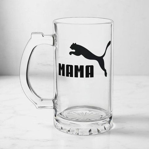 Келих для Мами, 0,5л пивний, прозорий з принтом - Мама 1.1.43-05KS фото