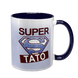 Чашка для Татка, темно-синя з принтом - SUPER Тато 1.2.33-F фото 1