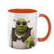Чашка помаранчева з принтом - Шрек ( Shrek ) 5.61 фото