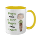 Чашка для Дідуся, жовта з принтом - Дідусь мене радує 1.8.29 фото