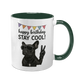 Чашка до Дня Народження, темно-зелена з принтом - Happy Birthday STAY COOL 6.1.15 фото