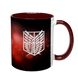 Чашка аніме, бордова з принтом - Корпус розвідників - Атака Титанів ( Attack on Titan ) 5.0.2.14 фото