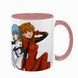 Чашка аніме, рожева з принтом - Евангелион ( Evangelion ) 5.0.2.9 фото