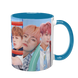 Чашка BTS, голубая с принтом - k-pop 5.0.3.10 фото