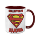 Чашка для Дідуся, бордова з принтом - Super Дідусь 1.8.25-F фото