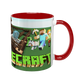Чашка Minecraft, красная с принтом - Minecraft 5.0.4.7 фото