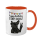 Чашка до Дня Народження, помаранчева з принтом - Happy Birthday STAY COOL 6.1.15 фото