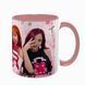 Чашка BLACKPINK, розовая с принтом - k-pop 5.0.3.18 фото 1