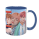 Чашка BTS, синяя с принтом - k-pop 5.0.3.10 фото