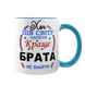 Чашка блакитна з принтом - Хоч пів світа обійти, краще Брата не знайти 1.12.18-F фото