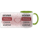 Чашка салатова з принтом для Коханої: Кохана Прекрасна 2.1.10-F фото 3