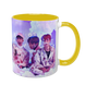 Чашка BTS, желтая с принтом - k-pop 5.0.3.9 фото