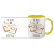 Чашка жовта з принтом для Коханої: Ти моя булочка 2.1.8 фото 3