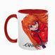 Чашка аніме, червона з принтом - Аска - Евангелион ( Evangelion ) 5.0.2.4-L фото 1