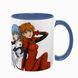 Чашка аніме, синя з принтом - Евангелион ( Evangelion ) 5.0.2.9 фото