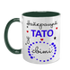Чашка для Татка, темно-зелена з принтом: Найкращому Тату 1.2.29-F фото 2