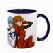Чашка аніме, темно-синя з принтом - Евангелион ( Evangelion ) 5.0.2.9 фото