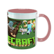 Чашка Minecraft, розовая с принтом - Minecraft 5.0.4.7 фото