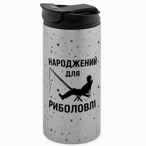 Термокружка для рибалки, гліттер сріб 450: Для рибалки 8.8.14-450GS фото