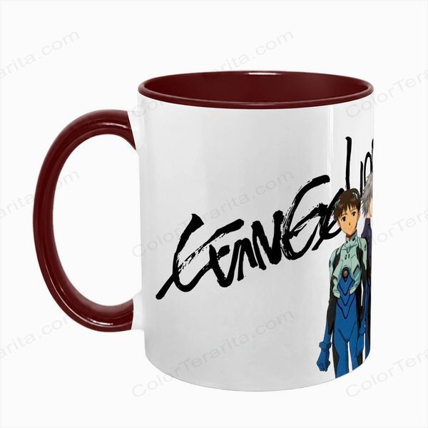 Чашка аніме, бордова з принтом - Евангелион ( Evangelion ) 5.0.2.9 фото