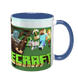 Чашка Minecraft, синяя с принтом - Minecraft 5.0.4.7 фото