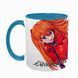Чашка аніме, блакитна з принтом - Аска - Евангелион ( Evangelion ) 5.0.2.4-L фото