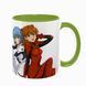 Чашка аніме, салатова з принтом - Евангелион ( Evangelion ) 5.0.2.9 фото